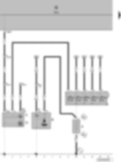 Wiring Diagram  VW POLO 2008 - Battery - starter - alternator - voltage regulator - onboard supply control unit