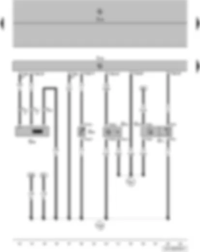 Wiring Diagram  VW POLO 2014 - Engine speed sender - Hall sender - intake air temperature sender - coolant temperature display sender - intake manifold pressure sender - engine control unit