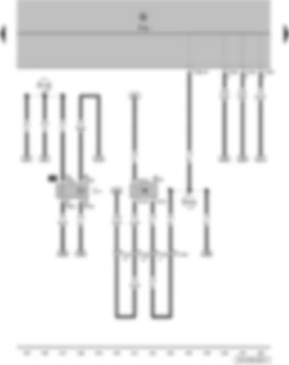 Wiring Diagram  VW POLO 2008 - Speedometer sender - fuel pump relay - onboard supply control unit