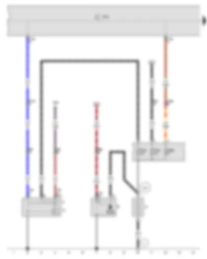 Wiring Diagram  VW POLO 2011 - Battery - Starter - Alternator - Voltage regulator - Onboard supply control unit