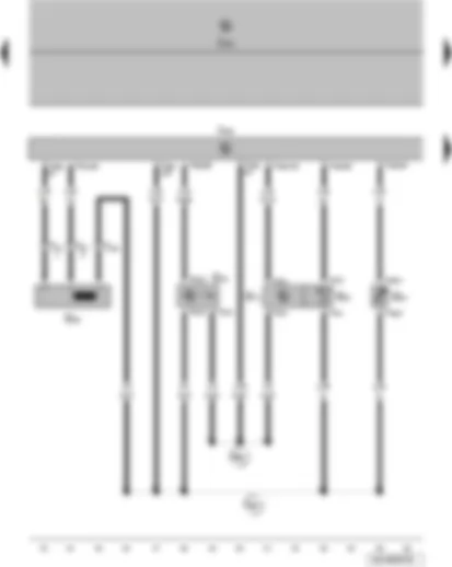 Wiring Diagram  VW POLO 2014 - Engine speed sender - Hall sender - intake air temperature sender - coolant temperature sender - intake manifold pressure sender - engine control unit