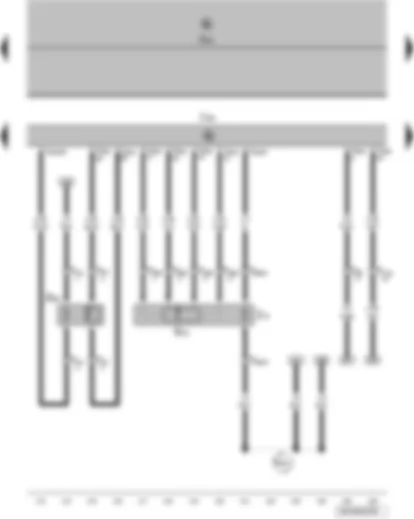 Wiring Diagram  VW POLO 2007 - Lambda probe - onboard supply control unit - engine control unit - lambda probe heater