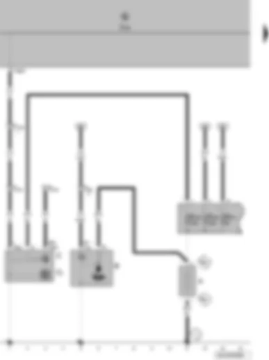 Wiring Diagram  VW POLO 2009 - Battery - starter - alternator - voltage regulator - onboard supply control unit