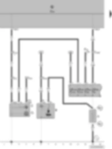 Wiring Diagram  VW POLO 2012 - Battery - starter - alternator - voltage regulator - onboard supply control unit