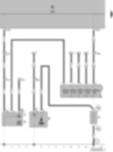Wiring Diagram  VW POLO 2009 - Battery - starter - alternator - voltage regulator - onboard supply control unit