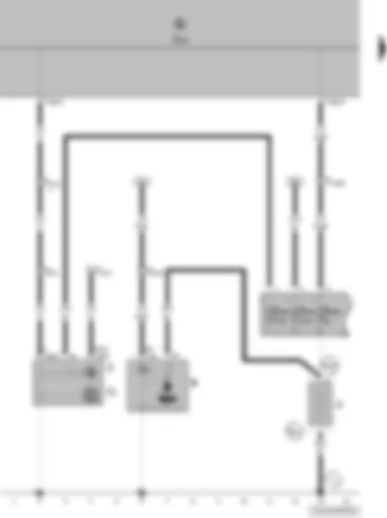 Wiring Diagram  VW POLO 2013 - Battery - starter - alternator - voltage regulator - onboard supply control unit