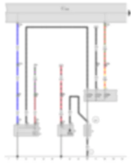 Wiring Diagram  VW POLO 2012 - Battery - Starter - Alternator - Voltage regulator - Onboard supply control unit