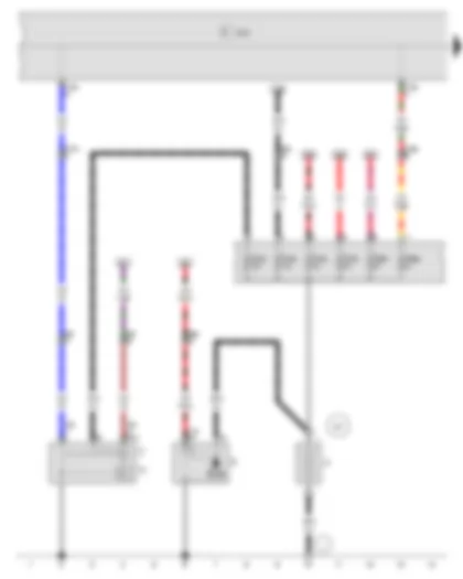 Wiring Diagram  VW POLO 2011 - Battery - Starter - Alternator - Voltage regulator - Onboard supply control unit