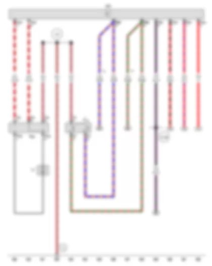 Wiring Diagram  VW POLO 2013 - Radiator fan thermal switch - Radiator fan control unit - Radiator fan series resistor - Radiator fan