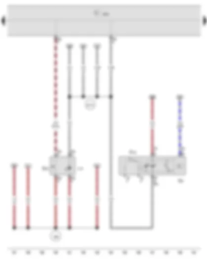 Электросхемa  VW POLO 2009 - Регулятор яркости подсветки выключателей и комбинации приборов - Регулятор корректора фар - Клавиша дистанционного отпирания крышки/двери багажного отсека - Блок управления бортовой сети - Лампа подсветки клавиши
