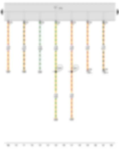 Электросхемa  VW POLO 2009 - Блок управления бортовой сети