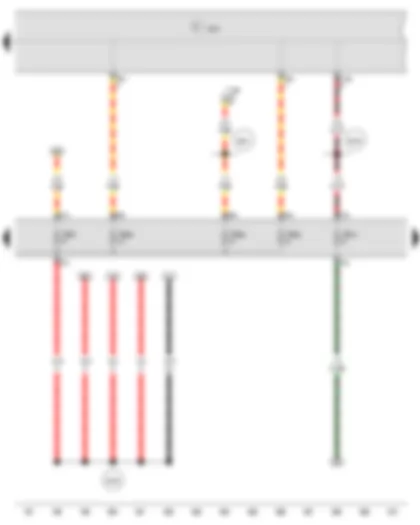 Электросхемa  VW POLO 2009 - Блок управления бортовой сети