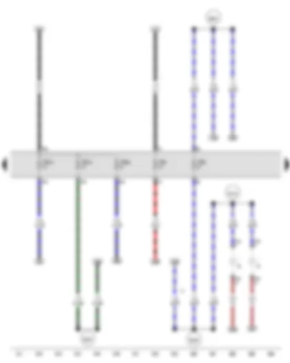 Электросхемa  VW POLO 2009 - Освещение номерного знака