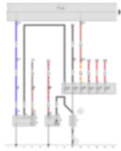 Wiring Diagram  VW POLO 2012 - Battery - Starter - Alternator - Voltage regulator - Onboard supply control unit