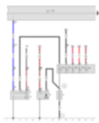 Wiring Diagram  VW POLO 2009 - Battery - Starter - Alternator - Voltage regulator - Onboard supply control unit