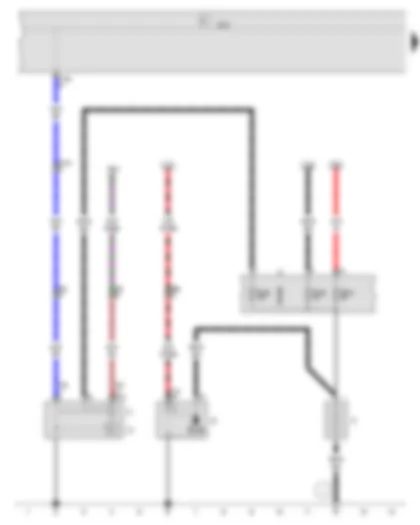 Wiring Diagram  VW POLO 2013 - Battery - Starter - Alternator - Voltage regulator - Onboard supply control unit