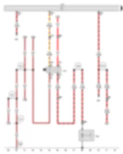 Wiring Diagram  VW POLO 2014 - Automatic gearbox control unit - Gearbox hydraulic pump relay - Hydraulic pump for gearbox