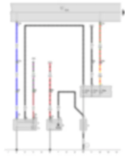 Wiring Diagram  VW POLO 2013 - Battery - Starter - Alternator - Voltage regulator - Onboard supply control unit