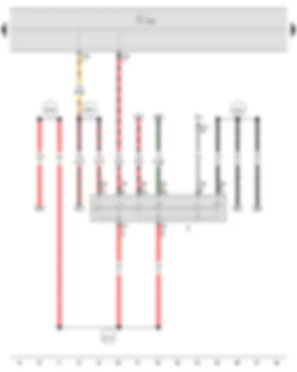 Wiring Diagram  VW POLO 2014 - Ignition/starter switch - Onboard supply control unit