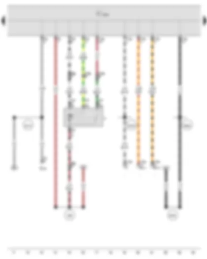 Wiring Diagram  VW POLO 2014 - Onboard supply control unit - Windscreen wiper motor