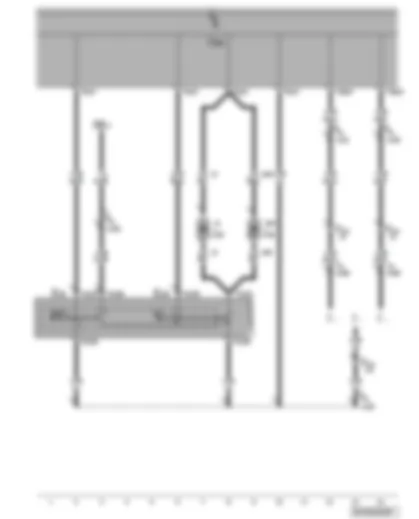 Wiring Diagram  VW POLO 2009 - Onboard supply system control unit - cruise control system (CCS) switch - cruise control system (CCS) set button