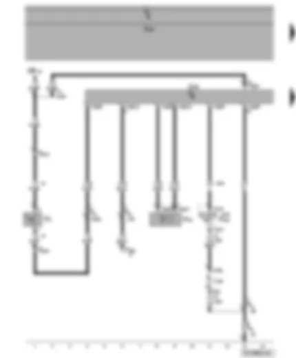 Wiring Diagram  VW POLO 2006 - Rear parking aid warning buzzer - parking aid control unit - fuse
