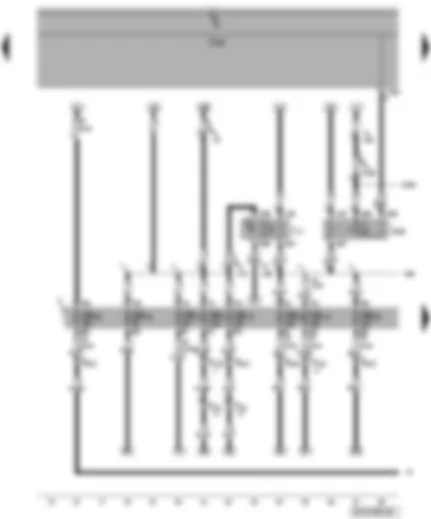 Электросхемa  VW POLO 2008 - Реле топливного насоса - реле подачи топлива по напорной магистрали - предохранители