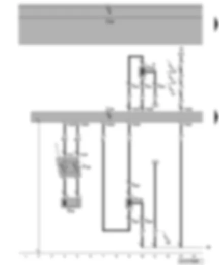 Wiring Diagram  VW POLO 2004 - Airbag control unit - driver airbag igniter - side airbag igniter on driver side - curtain airbag igniter on driver side