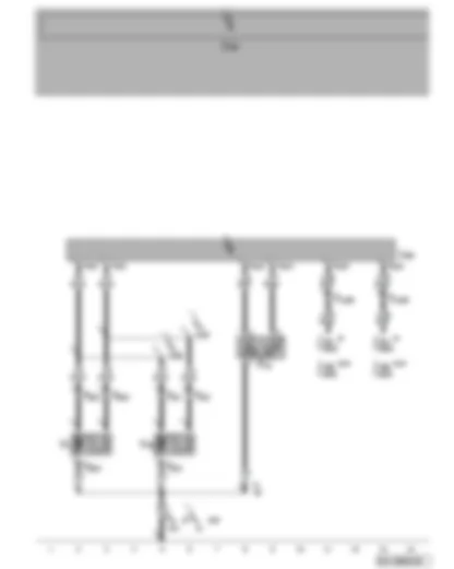 Wiring Diagram  VW POLO 2006 - Radiator fan thermal switch - radiator fan control unit - fuses - radiator fan