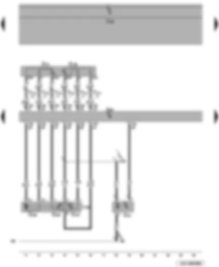 Wiring Diagram  VW POLO 2010 - Throttle valve module - accelerator position sender - air mass meter - engine control unit
