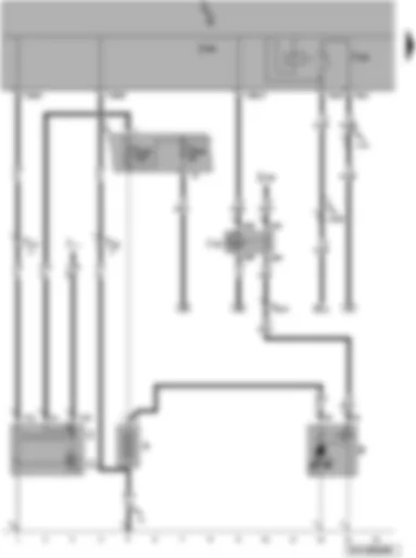 Wiring Diagram  VW POLO 2009 - Starter - battery - alternator - starter inhibitor relay - reversing light relay - onboard supply control unit - fuses