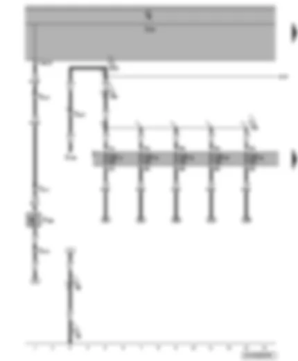 Wiring Diagram  VW POLO 2010 - Bonnet contact switch - fuses