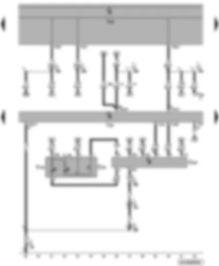 Wiring Diagram  VW POLO 2010 - Interior monitoring deactivation switch - anti-theft alarm ultrasonic sensor - convenience system central control unit - interior monitoring off warning lamp