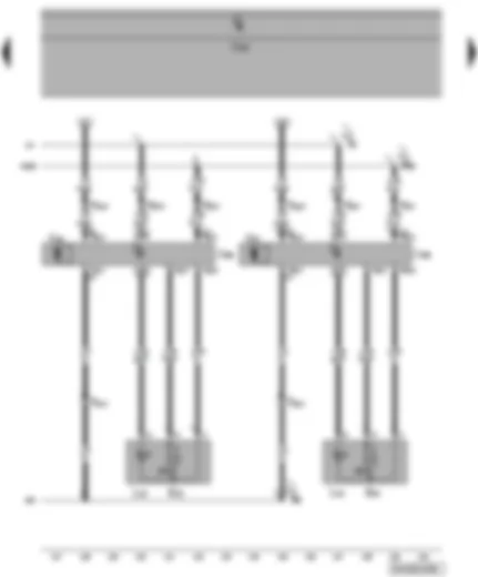 Wiring Diagram  VW POLO 2010 - Rear window regulator switch - in door - rear door control unit - rear window regulator motor