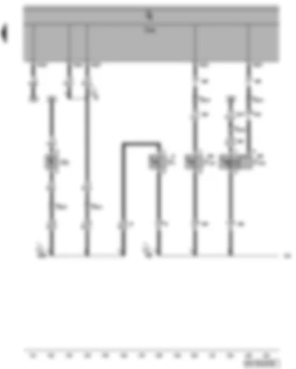 Wiring Diagram  VW POLO 2010 - Luggage compartment light switch - contact switch in lock cylinder for rear lid - rear lid central locking switch - luggage compartment light