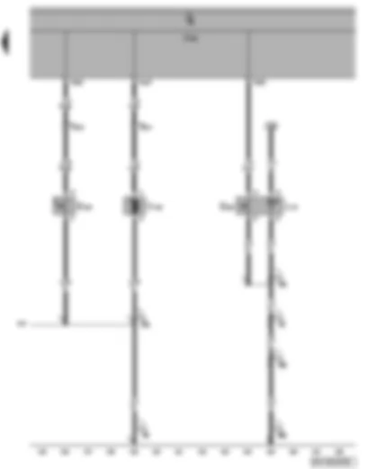 Wiring Diagram  VW POLO 2010 - Rear lid remote release button - rear lid handle release button - button illumination bulb - rear lid release motor