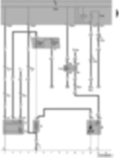 Wiring Diagram  VW POLO 2009 - Battery - starter - alternator - starter inhibitor relay - reversing light relay