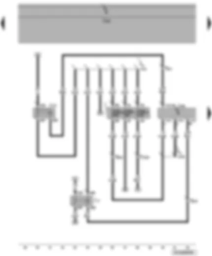 Wiring Diagram  VW POLO 2010 - Engine control unit - fuel pump relay - terminal 30 voltage supply relay