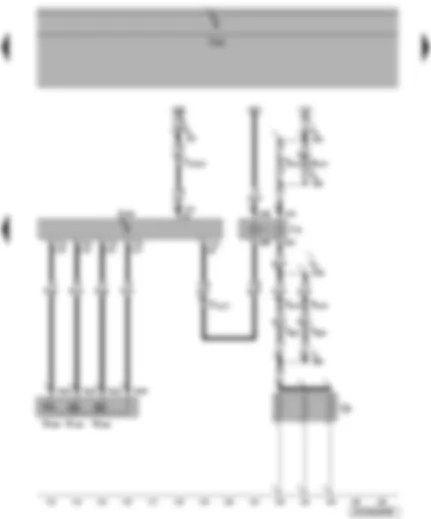 Wiring Diagram  VW POLO 2010 - Engine control unit - glow plug relay - engine glow plug - unit injector valve - No. 1 - 2 - 3 cyl.