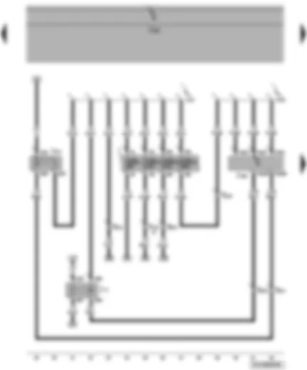 Wiring Diagram  VW POLO 2010 - Engine control unit - fuel pump relay - terminal 30 voltage supply relay - fuses