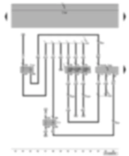 Wiring Diagram  VW POLO 2010 - Engine control unit - fuel pump relay - terminal 30 voltage supply relay