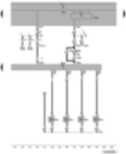 Wiring Diagram  VW POLO 2010 - Engine control unit - injectors - data bus diagnostic interface