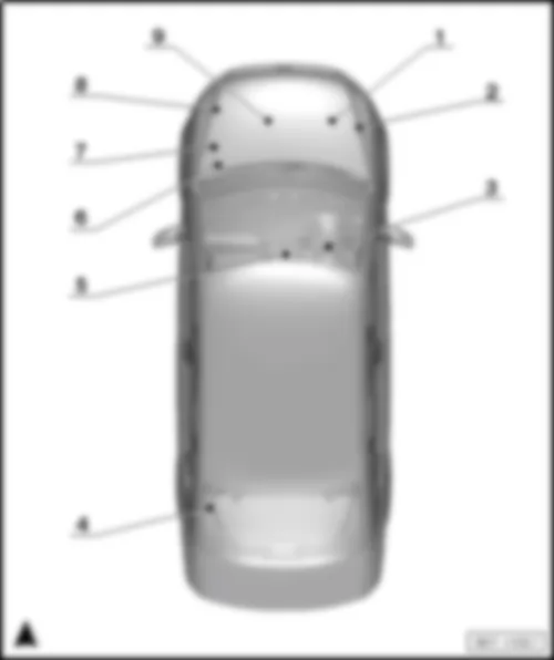 VW POLO 2015 Схема точек соединения с массой