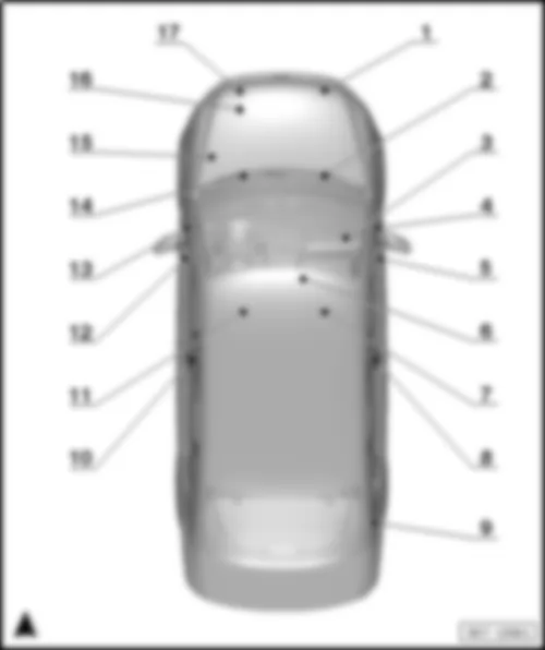 VW POLO 2015 Перечень колодок разъёмов и разъёмов