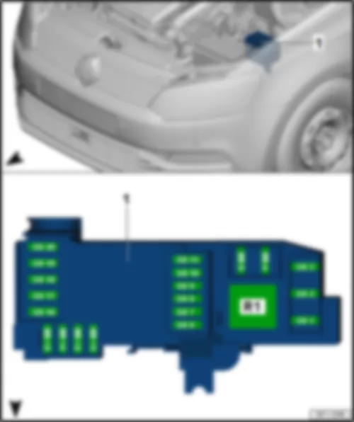 VW POLO 2015 Место установки блок предохранителей B SB