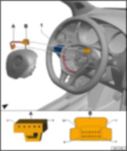 VW POLO 2017 Multifunction steering wheel control unit J453