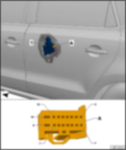 VW POLO 2015 Блок управления задней левой двери J388