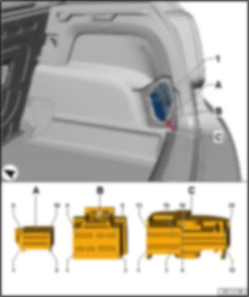 VW POLO 2015 Trailer detector control unit J345