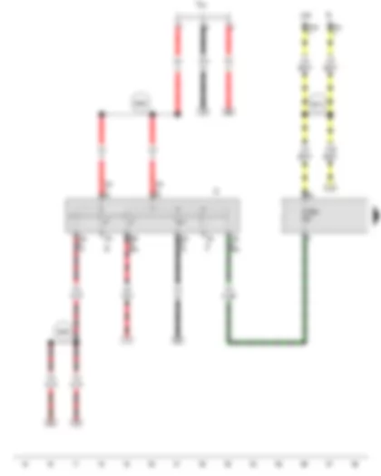 Wiring Diagram  VW SAVEIRO 2015 - Ignition/starter switch - Terminal 30 wiring junction