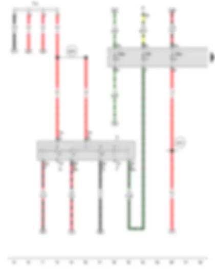 Wiring Diagram  VW SAVEIRO 2016 - Ignition/starter switch - Terminal 30 wiring junction
